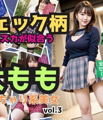 d_538106｜チェック柄の超ミニスカが似合う太ももの太いぽっちゃり系美女 vol.3｜あらぶるま